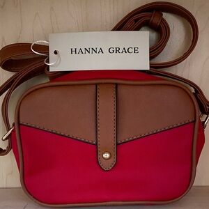 Anna Grace Red and Brown Women's Bag